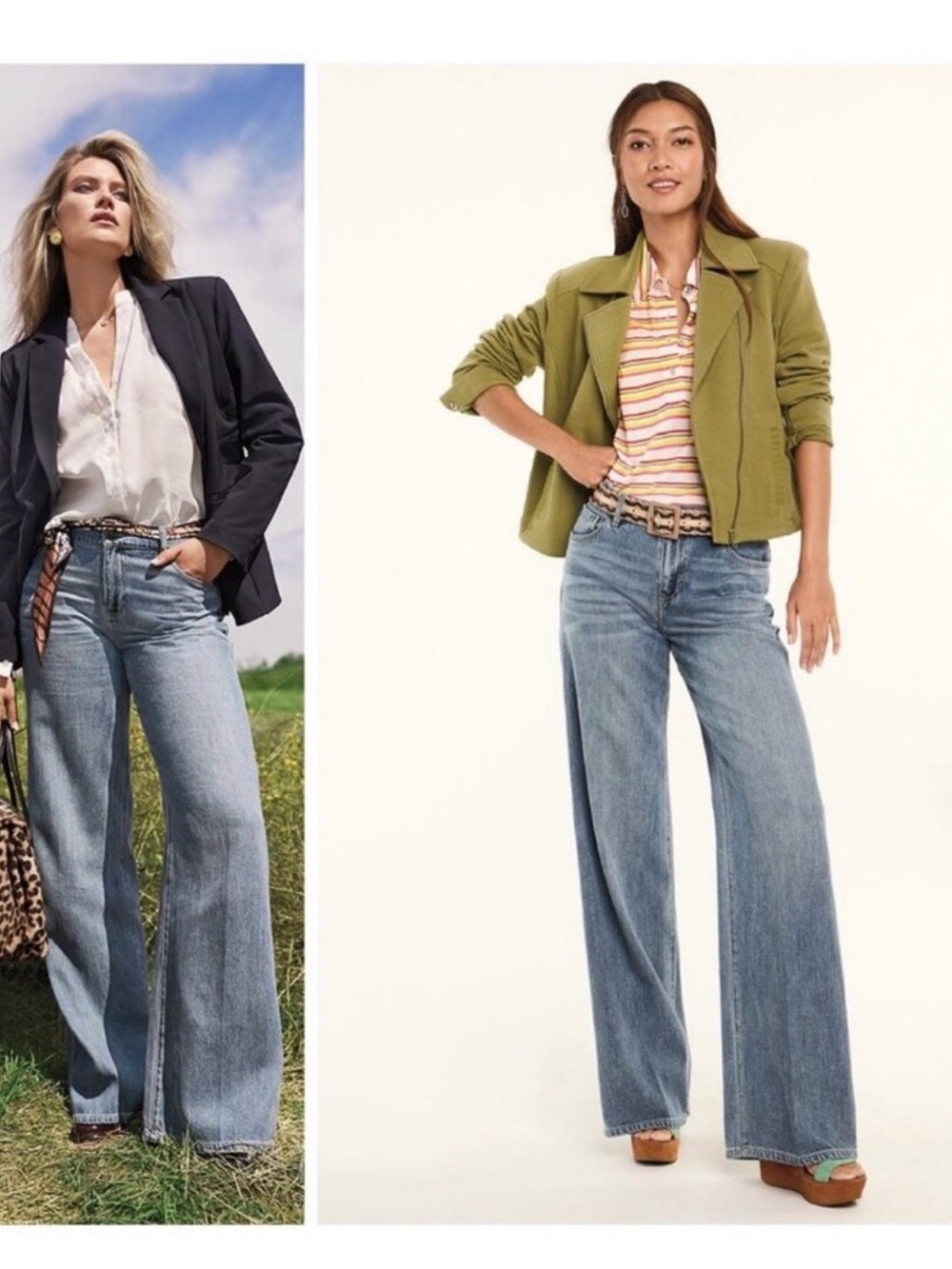 CAbi Light Blue Wide-Leg High-Rise Jeans Ashbury